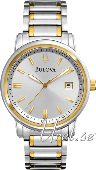 Bulova Dress Herrklocka 98B157 Silverfärgad/Gulguldtonat stål Ø42 mm - Bulova