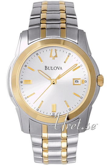 Bulova Dress Herrklocka 98H18 Silverfärgad/Gulguldtonat stål Ø40 mm - Bulova