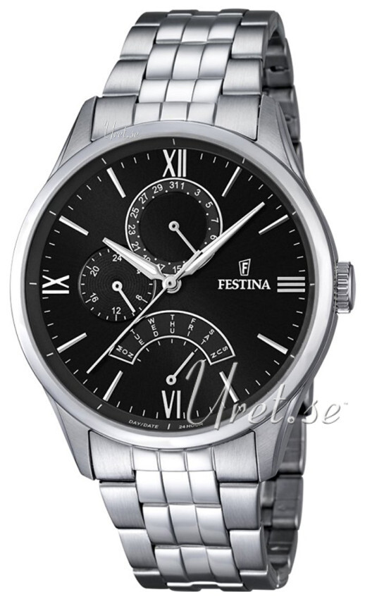 Festina Herrklocka F16822-4 Sport Svart/Stål Ø43 mm - Festina