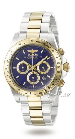 Invicta Herrklocka 3644 Speedway Blå/Gulguldtonat stål Ø39.5 mm - Invicta