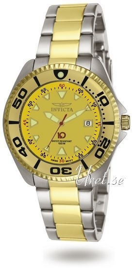 Invicta 10 Herrklocka 3874 Gul/Stål Ø42 mm - Invicta