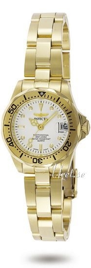 Invicta Pro Diver Damklocka 8945 Vit/Gulguldtonat stål Ø23 mm - Invicta