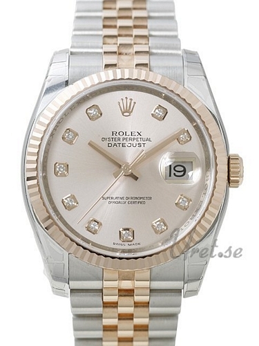 Rolex Datejust Gold/Steel Herrklocka 116231-0100 Silverfärgad/18 karat - Rolex