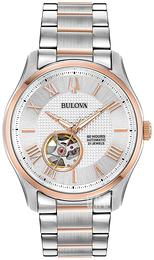 Bulova Classic Silverfärgad/Roséguldstonat stål Ø42 mm 98A213