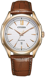 Citizen Eco Drive Silverfärgad/Läder Ø41 mm AW1753-10A