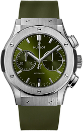 Hublot Classic Fusion Grön/Gummi Ø45 mm 521.NX.8970.RX