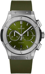 Hublot Classic Fusion Grön/Gummi Ø42 mm 541.NX.8970.RX