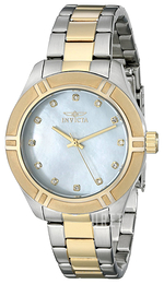 Invicta Pro Diver Vit/Guldtonat stål Ø38 mm 18326