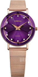 Jowissa Facet Lila/Roséguldstonat stål Ø30 mm J5.612.M