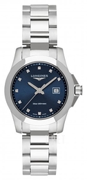 Longines Conquest Ladies Blå/Stål Ø29.5 mm L3.376.4.97.6