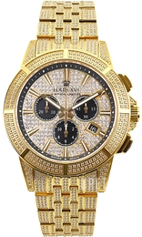 Louis XVI Majeste Iced Out Gulguldtonat stål Ø43 mm LXVI1123