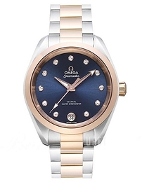 Omega Seamaster Aqua Terra 150M Blå/18 karat roséguld Ø34 mm 220.20.34.20.53.001