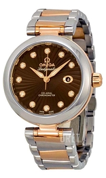 Omega De Ville Ladymatic Co-Axial 34mm Brun/Roséguldstonat stål Ø34 mm 425.20.34.20.63.001