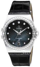 Omega Constellation Quartz 35mm Svart/Läder Ø35 mm 123.18.35.60.56.001