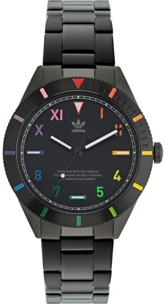 Adidas Herrklocka AOFH22056 Fashion Edition Svart/Stål Ø41 mm - Adidas