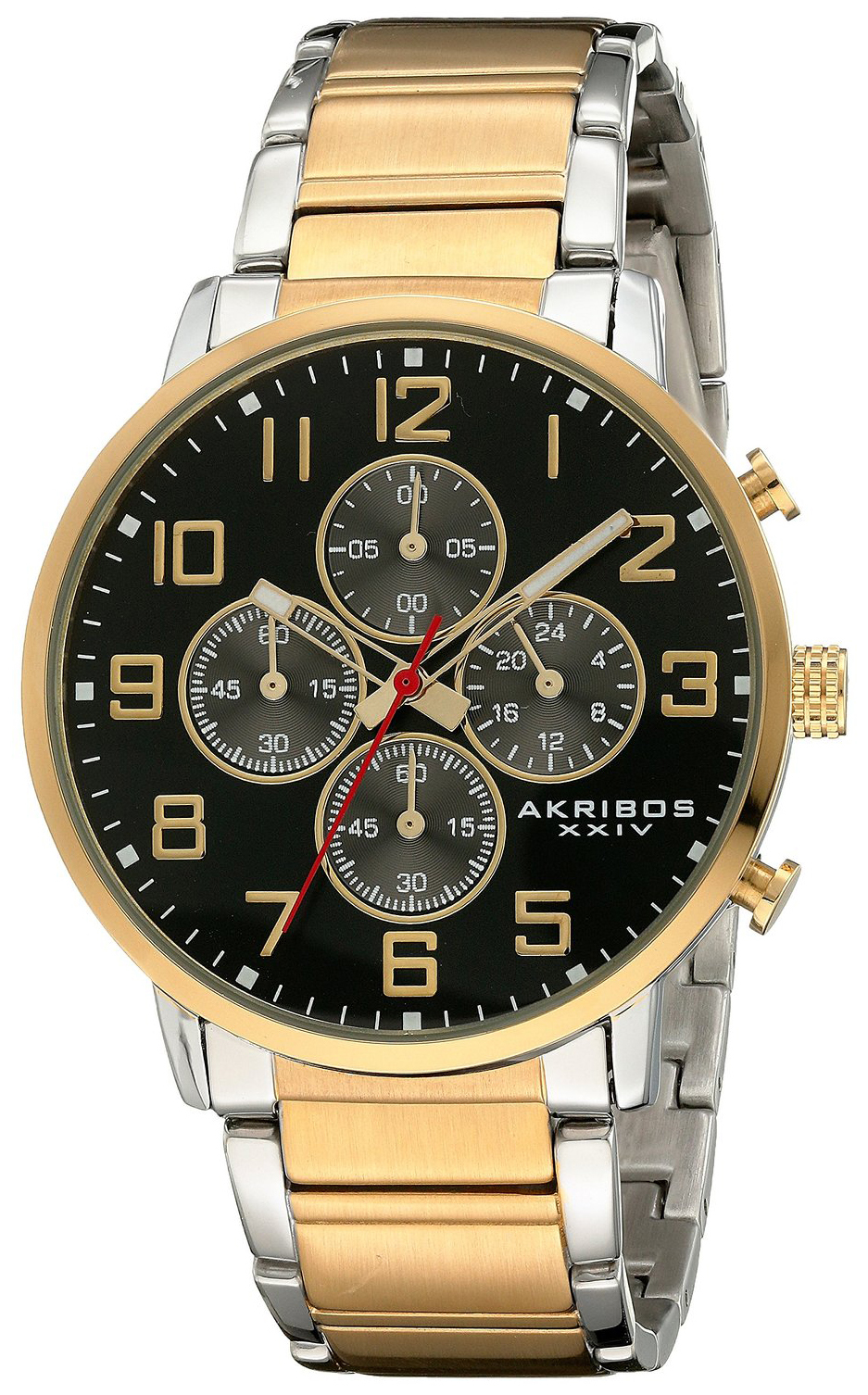 Akribos XXIV Herrklocka AK810TTG Chronograph Svart/Stål Ø42 mm - Akribos XXIV