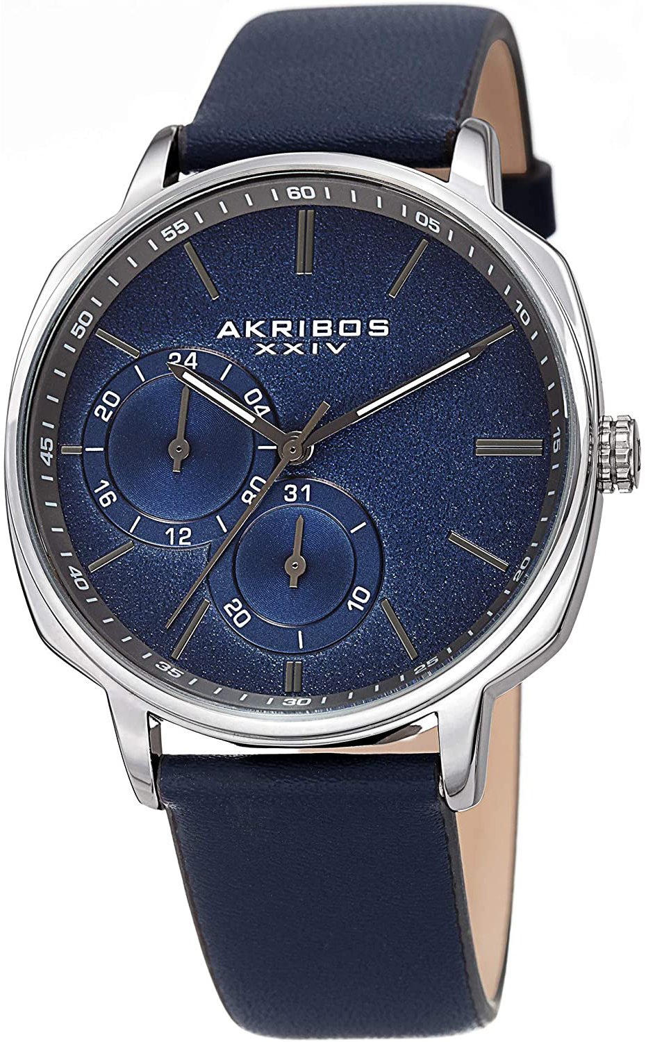 Akribos XXIV Herrklocka AK1022BU Blå/Läder Ø42 mm - Akribos XXIV