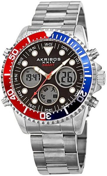 Akribos XXIV Herrklocka AK1094SSBK Divers Svart/Stål Ø44 mm - Akribos XXIV