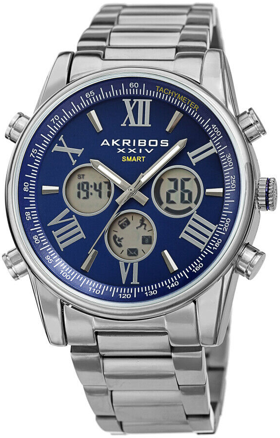 Akribos XXIV Herrklocka AK1095SSBU Blå/Stål Ø45 mm - Akribos XXIV