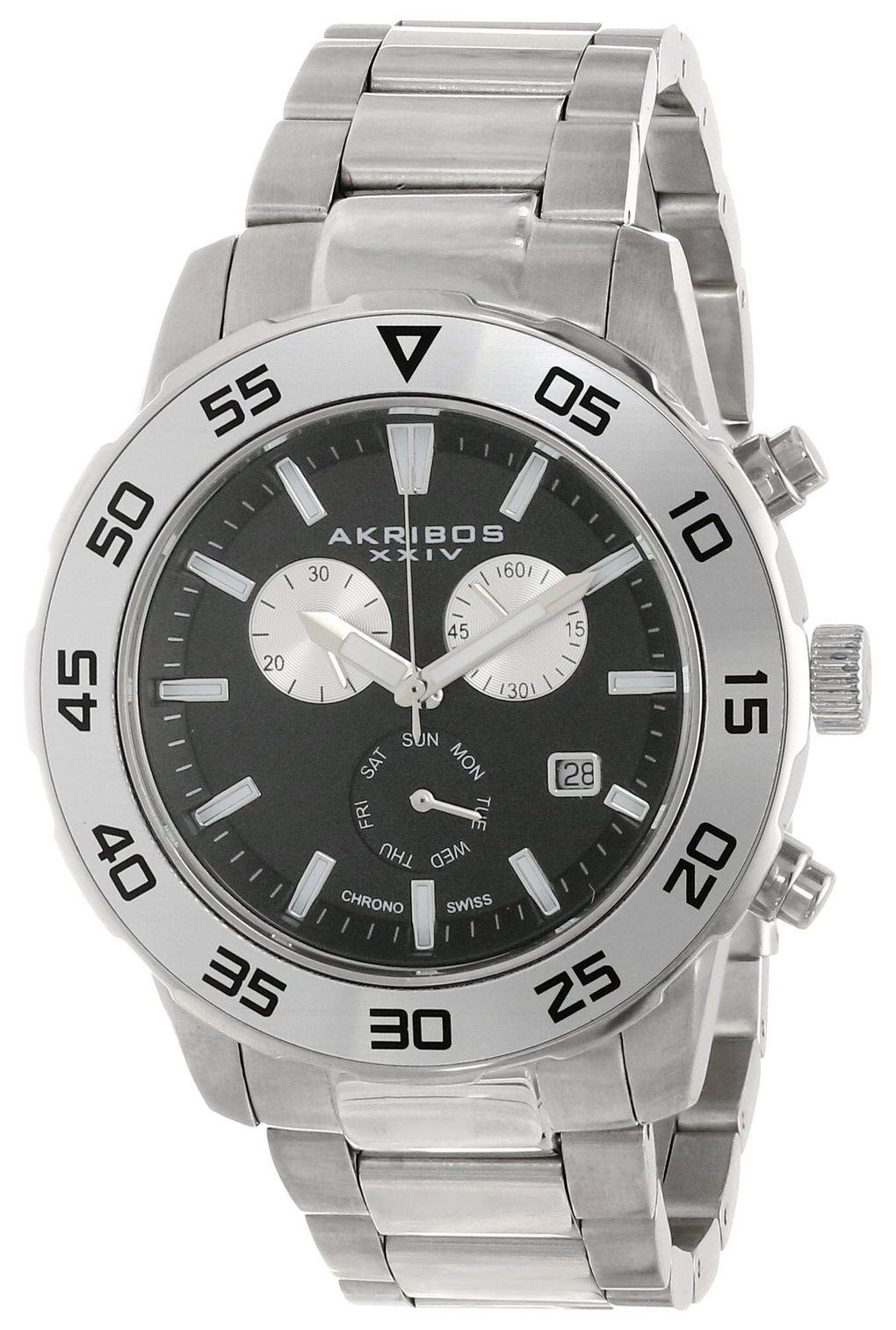 Akribos XXIV Herrklocka AK669SSB Ultimate Svart/Stål Ø45 mm - Akribos XXIV