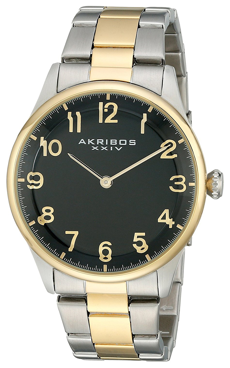 Akribos XXIV Herrklocka AK787TTG Svart/Gulguldtonat stål Ø42 mm - Akribos XXIV