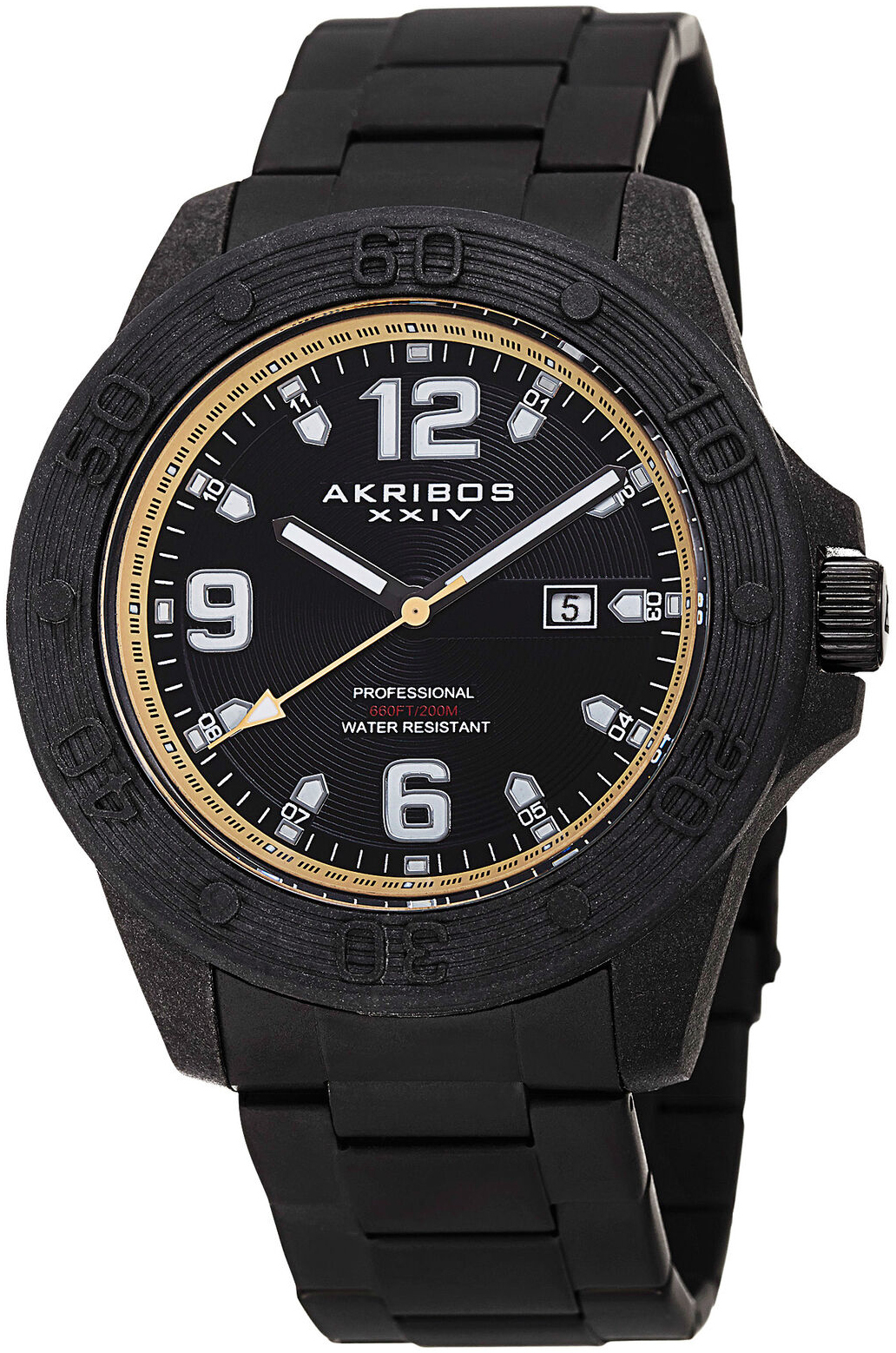 Akribos XXIV Herrklocka AK797TN Divers Svart/Stål Ø48 mm - Akribos XXIV