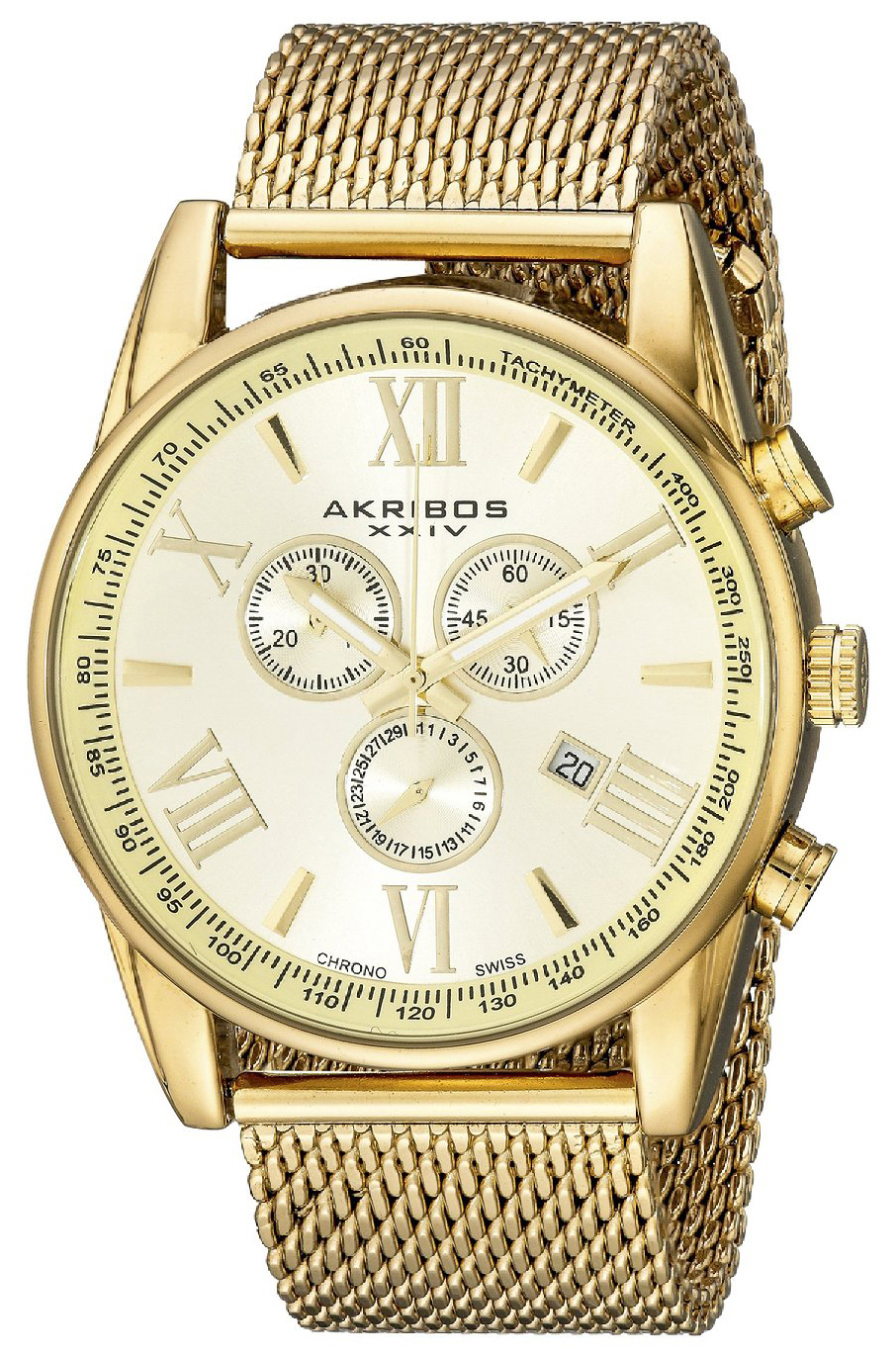 Akribos XXIV Chronograph Herrklocka AK813YG Champagnefärgad/Gulguldtonat - Akribos XXIV