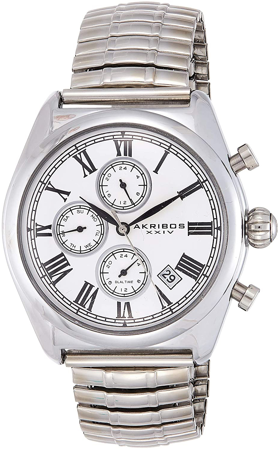 Akribos XXIV Herrklocka AK827SS Vit/Stål Ø42 mm - Akribos XXIV