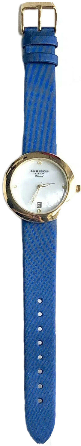 Akribos XXIV Damklocka AK899BU-BX Diamond Vit/Satin Ø37 mm - Akribos XXIV