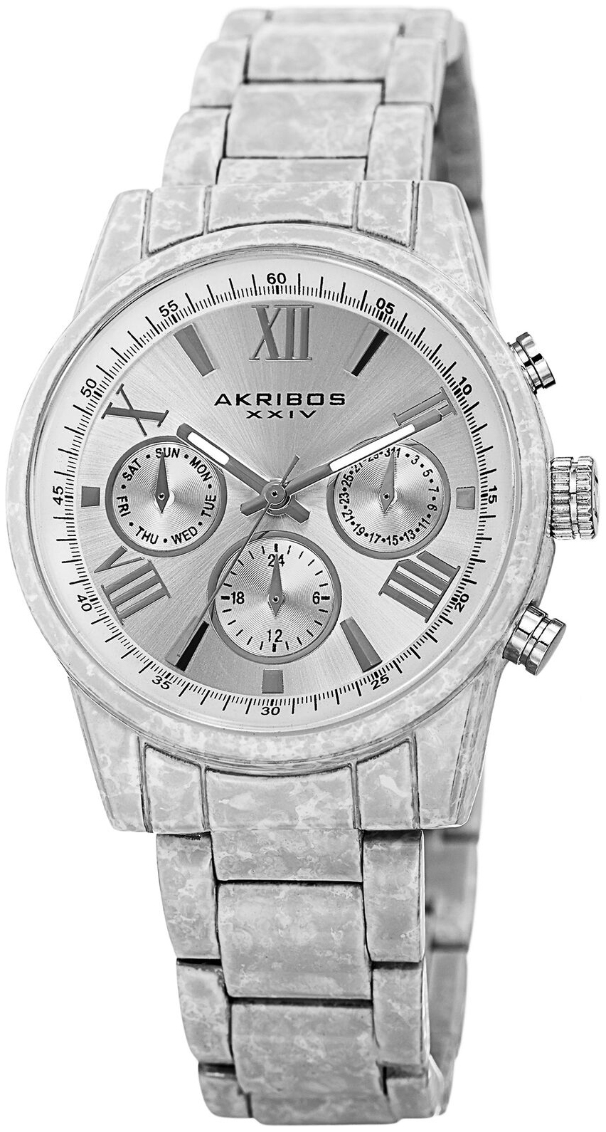 Akribos XXIV Damklocka AK929WT Silverfärgad/Stål Ø36 mm - Akribos XXIV