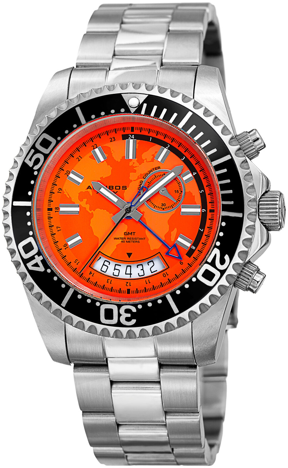 Akribos XXIV Herrklocka AK955SSOR Orange/Stål Ø44 mm - Akribos XXIV