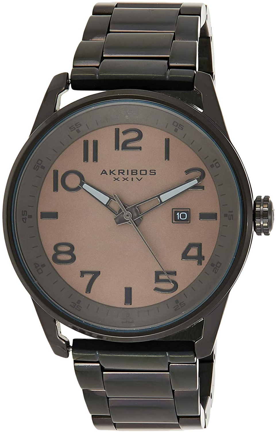 Akribos XXIV Herrklocka AK956BR Classic Brun/Stål Ø44 mm - Akribos XXIV