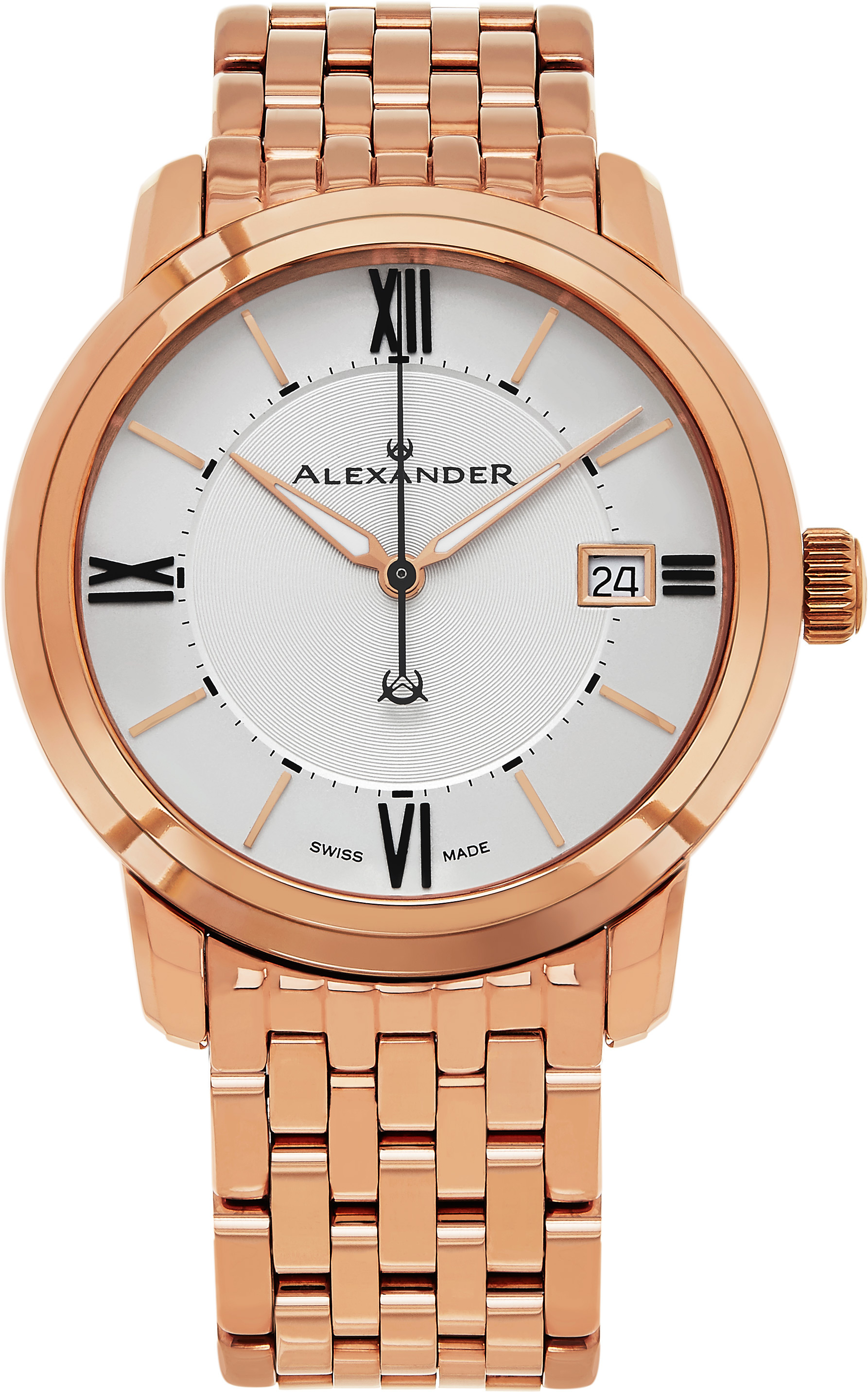Alexander Herrklocka A111B-08 Heroic Silverfärgad/Roséguldstonat - Alexander