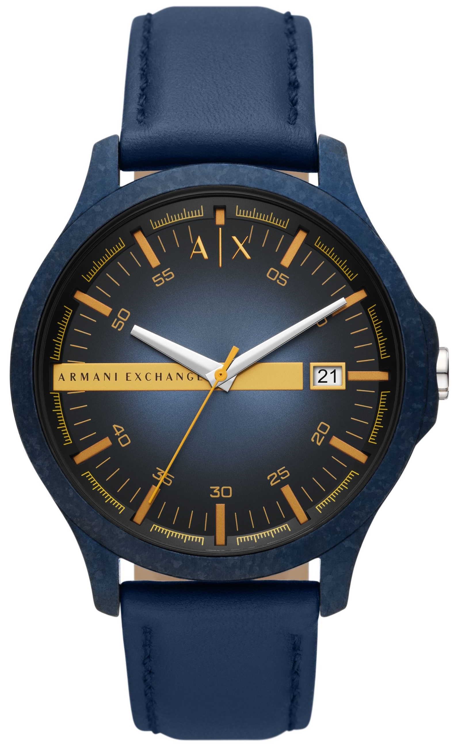 Armani Exchange Herrklocka AX2442 Hampton Blå/Läder Ø46 mm