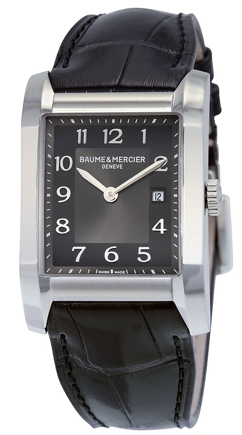 Baume & Mercier Damklocka MOA10019 Hampton Svart/Läder 40x27.1 mm - Baume & Mercier