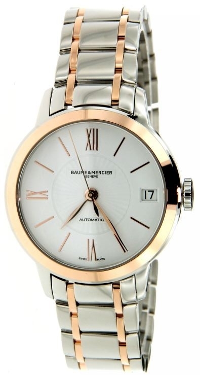 Baume & Mercier Damklocka M0A10269 Classima Vit/Roséguldstonat - Baume & Mercier