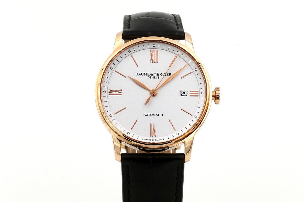 Baume & Mercier Herrklocka M0A10271 Classima Vit/Läder Ø39 mm - Baume & Mercier