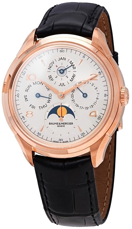 Baume & Mercier Herrklocka M0A10306 Clifton Silverfärgad/Läder - Baume & Mercier