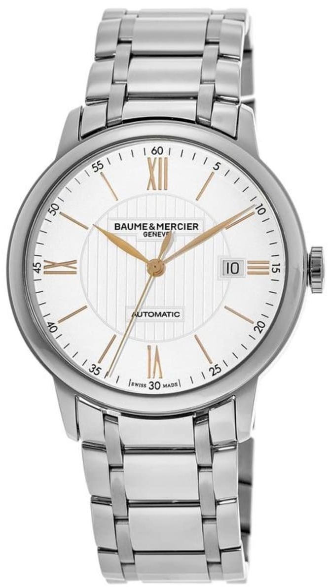 Baume & Mercier Herrklocka M0A10374 Classima Vit/Stål Ø40 mm - Baume & Mercier