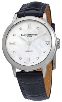 Baume & Mercier Damklocka M0A10545 Classima Vit/Läder Ø31 mm - Baume & Mercier