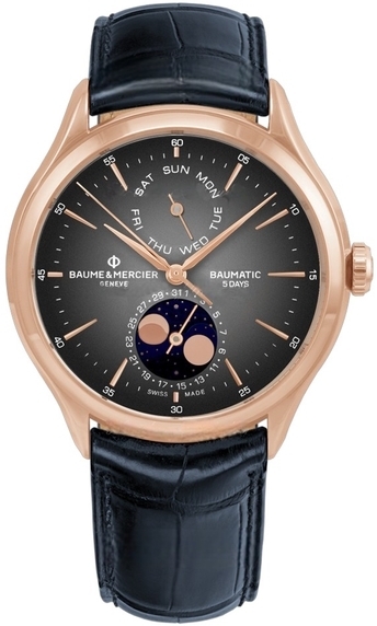 Baume & Mercier Herrklocka M0A10547 Clifton Grå/Läder Ø42.1 mm - Baume & Mercier