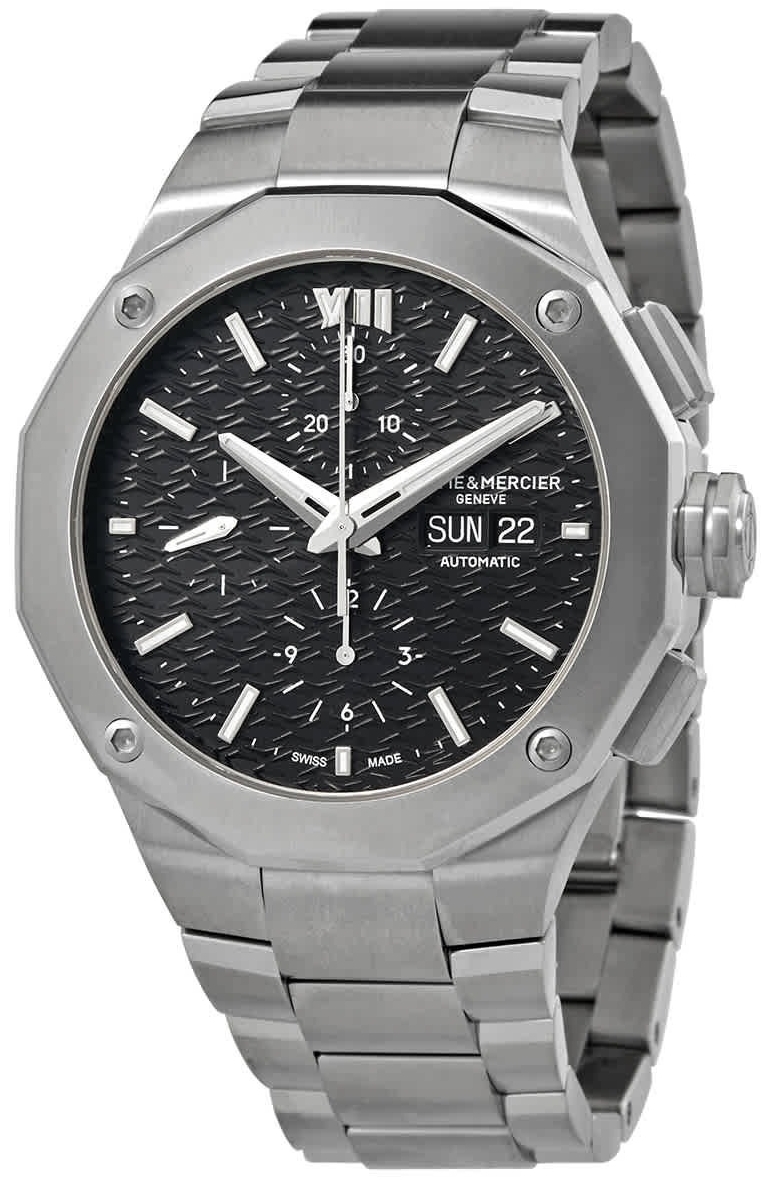 Baume & Mercier Herrklocka M0A10624 Riviera Svart/Stål Ø43 mm - Baume & Mercier