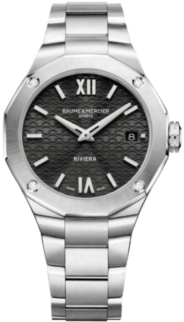 Baume & Mercier Damklocka M0A10724 Riviera Svart/Stål Ø36 mm - Baume & Mercier