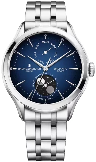 Baume & Mercier Herrklocka M0A10725 Clifton Blå/Stål Ø42 mm - Baume & Mercier