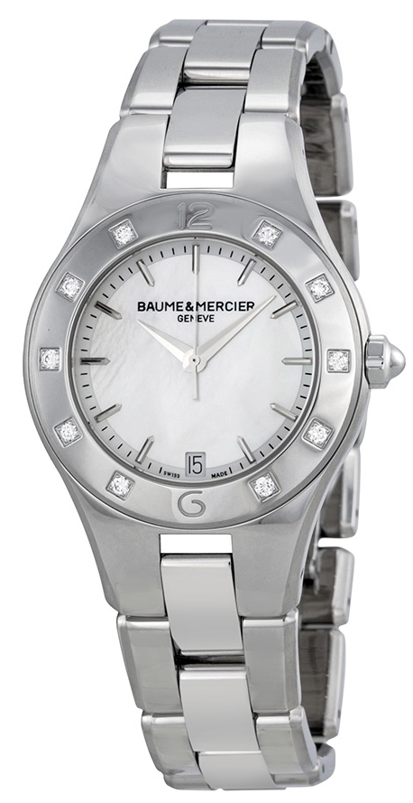 Baume & Mercier Damklocka MOA10071 LINEA Silverfärgad/Stål Ø32 - Baume & Mercier