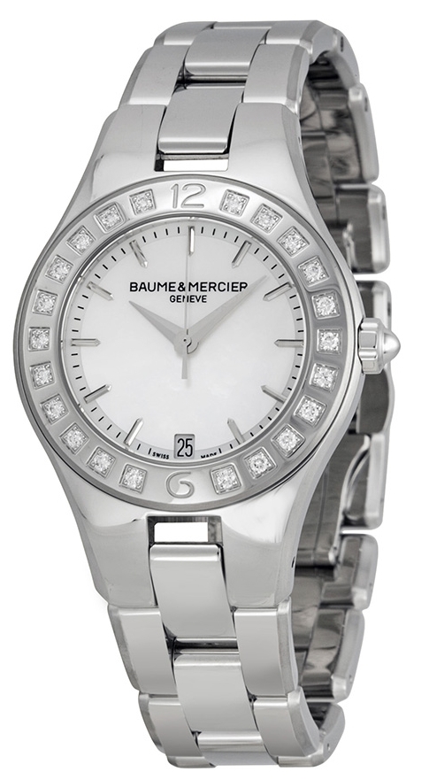 Baume & Mercier Damklocka MOA10072 LINEA Silverfärgad/Stål Ø32 - Baume & Mercier