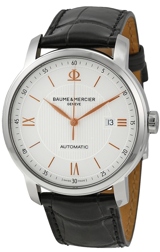 Baume & Mercier Herrklocka MOA10075 CLASSIMA Silverfärgad/Läder - Baume & Mercier
