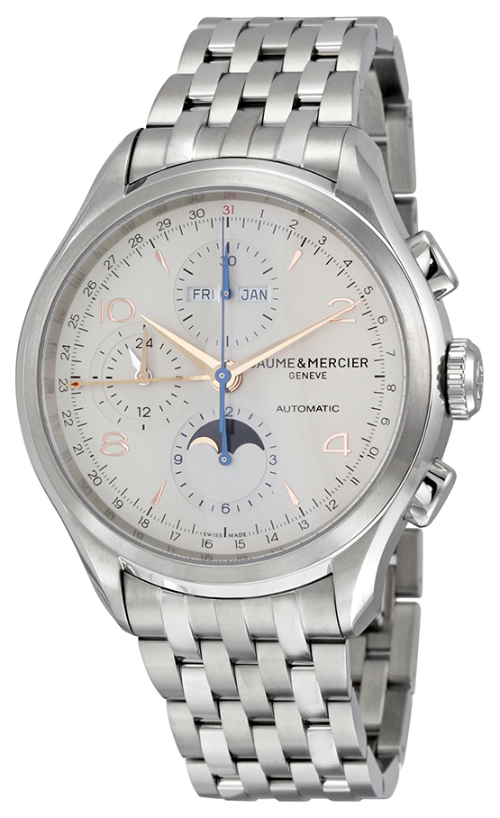 Baume & Mercier Herrklocka MOA10279 Clifton Silverfärgad/Stål - Baume & Mercier