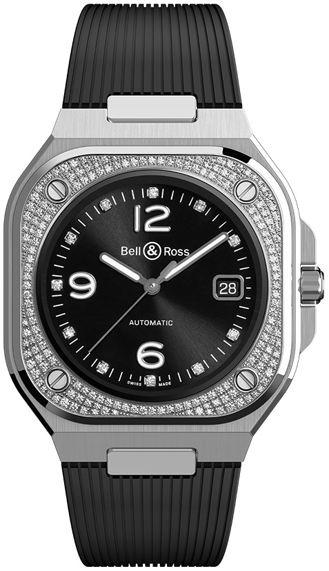 Bell & Ross Herrklocka BR05A-BL-STFLD/SRB Br 05 Svart/Gummi - Bell & Ross