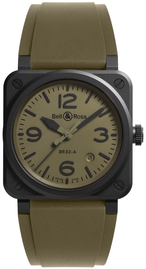 Bell & Ross Herrklocka BR03A-MIL-CE/SRB BR 03 Military - Bell & Ross